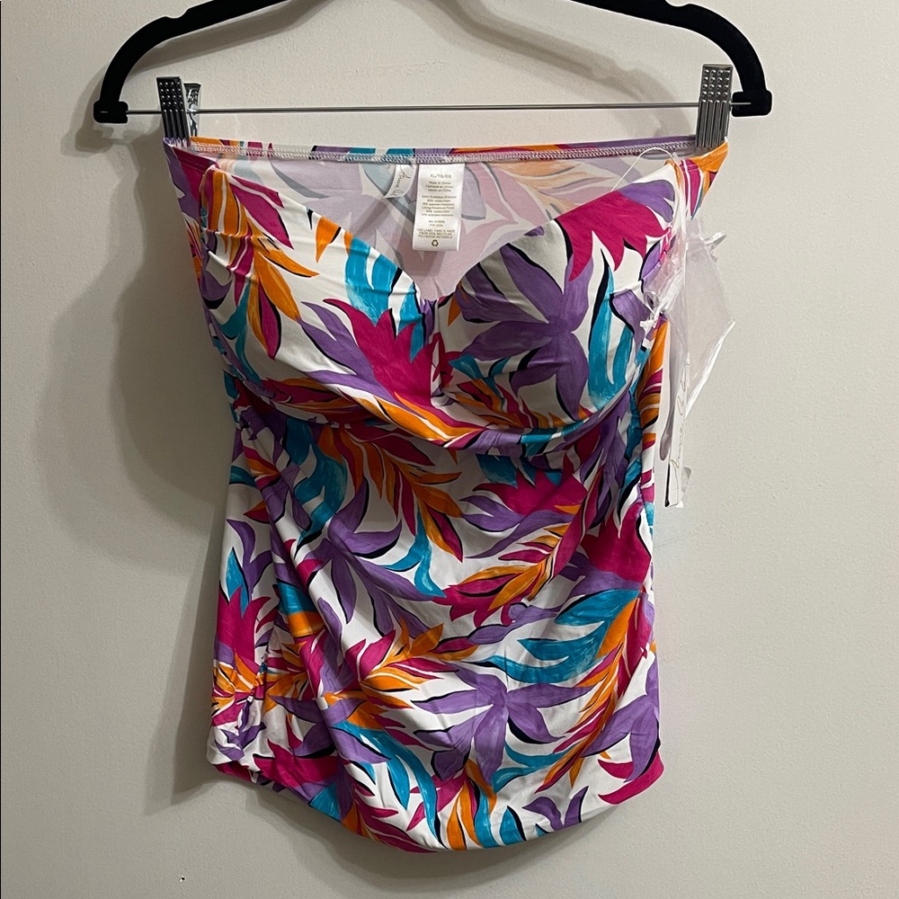 Strapless tankini